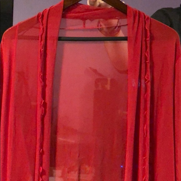 New With Tags - Beautiful Red Cover Up - Picture 2 of 4